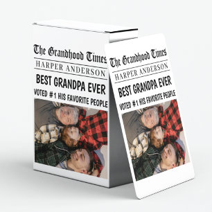 Jeu De Cartes Meilleur grand-père Jamais personnalisé photo de j