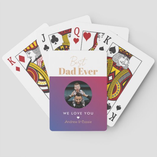 Jeu De Cartes Meilleur papa (dos)