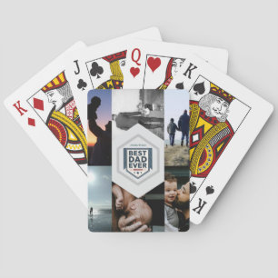 Jeu De Cartes Meilleur Papa de Tous les Temps Typographie de la