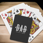 Jeu De Cartes Meilleur Papa depuis 20XX Moderne Simple Preppy<br><div class="desc">Ce design simple et moderne est composé de la typographie de san serif.</div>