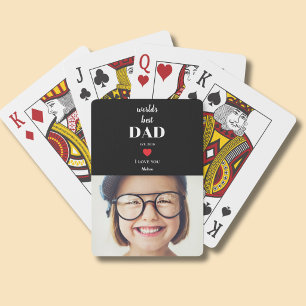Jeu De Cartes Meilleur Papa du Monde Je T'Aime Enfants Photo Per