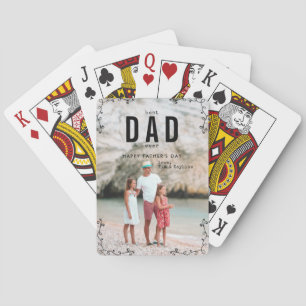 Jeu De Cartes Meilleur Papa du Monde Photo de la Fête des Père