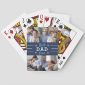 Jeu De Cartes Meilleur papa jamais | Collage photo pour enfants (dos)