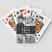 Jeu De Cartes Meilleur Papa jamais | Collage photo pour petits e (dos)