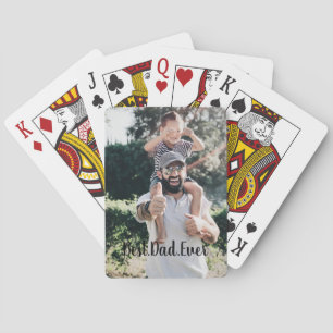 Jeu De Cartes Meilleur papa Jamais photo moderne Collage