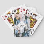 Jeu De Cartes Meilleur papa Jamais Simple Photo Collage (dos)