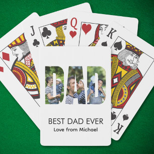 Jeu De Cartes Meilleur Papa Lettre Photo