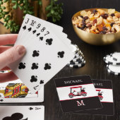 Jeu De Cartes Meilleur papa par Par Golf Panier Nom Monogramme (In Situ)