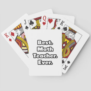 Jeu De Cartes Meilleur. Professeur de mathématiques. Jamais.