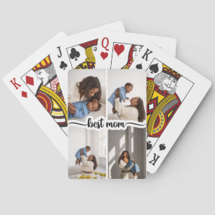Jeu De Cartes Meilleure Maman Personnalisée 4 Photo Collage