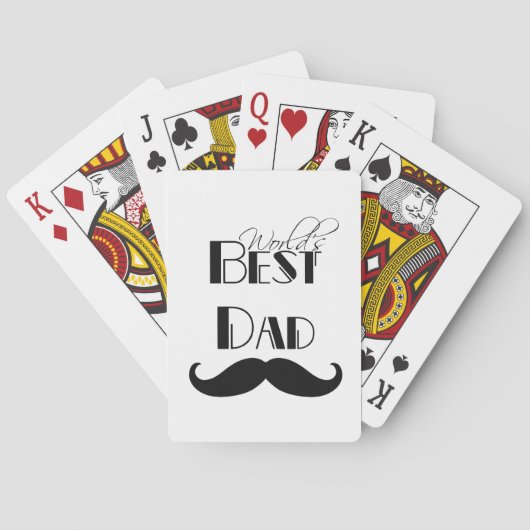 Jeu De Cartes Meilleure moustache papa du monde (dos)