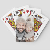 Jeu De Cartes Meilleure photo de fête des pères papa (dos)