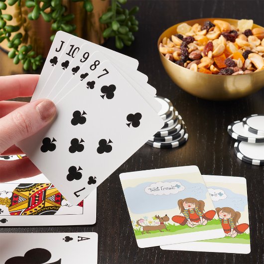 Jeu De Cartes Meilleurs amis Fille Et Chien