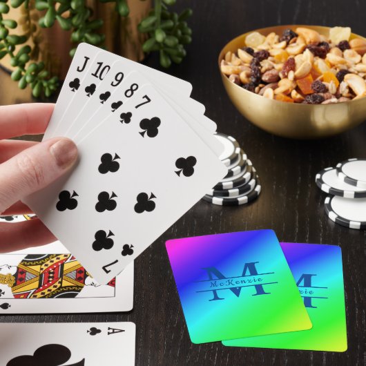 Jeu De Cartes Mélange diagonal Monogramme Arc-en-ciel (In Situ)