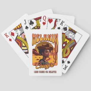 Jeu De Cartes MELANIN COWGIRL Black Girl Western Cowboy