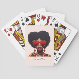 Jeu De Cartes Melanin Magic : Black Queen Rocking Heart Shades