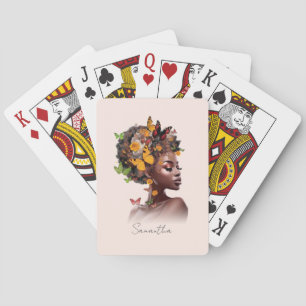 Jeu De Cartes Melanin Magic : cheveux afro et papillon coloré