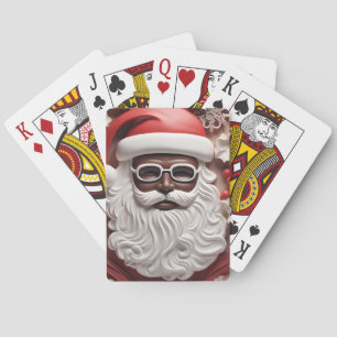 Jeu De Cartes Melanin Noël Chocolat Noir Père Noël