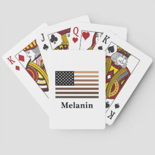 Jeu De Cartes Melanin USA Drapeau Afrique-Amérique Noire