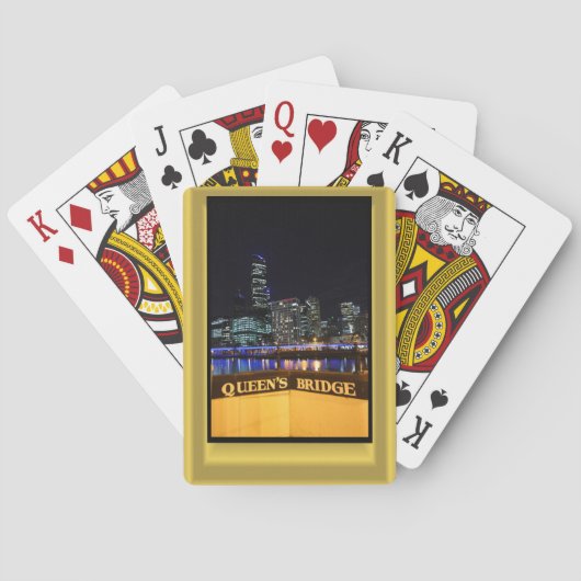 Jeu De Cartes Melbourne Australie CBD Night Lights (dos)