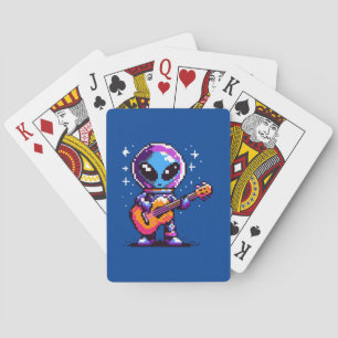 Jeu De Cartes Mélodie cosmique : Alien 8 bits avec guitare