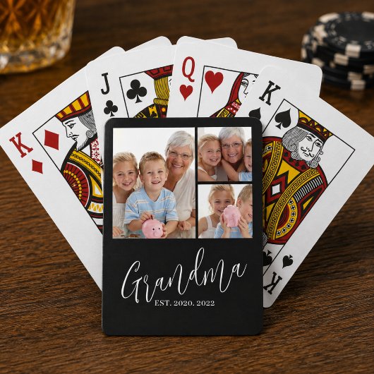 Jeu De Cartes Mémé a établi un script moderne noir 3 Photo