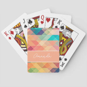 Jeu De Cartes Mémoire couleur arc-en-ciel personnalisée