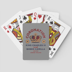 Jeu De Cartes Mémorabilie du couronnement du roi Charles III