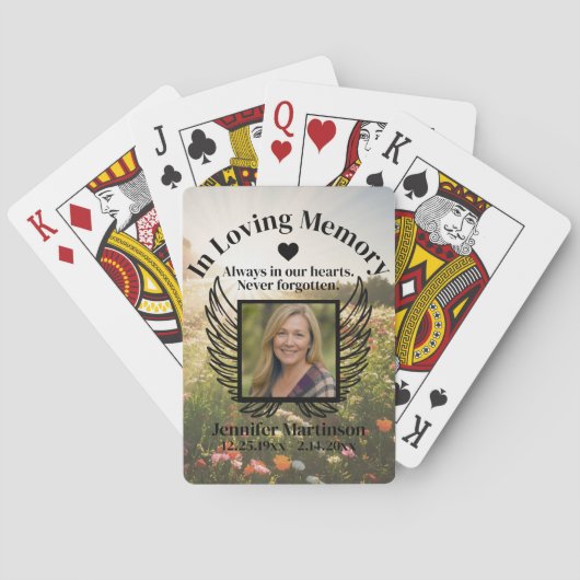 Jeu De Cartes Mémorial | Ajouter une photo (dos)