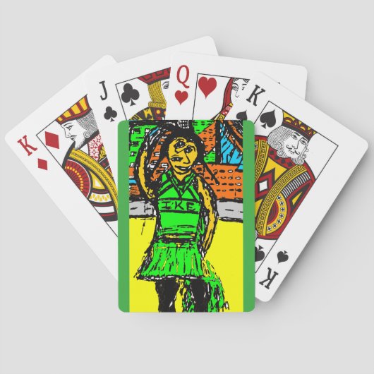 JEU DE CARTES MENEUSE DE CLAQUETTE IKE (dos)