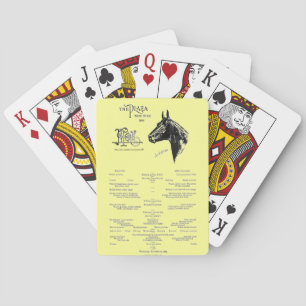 Jeu De Cartes "Menu d'hôtel de Cru-Plaza "
