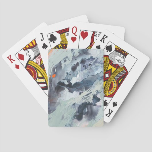 Jeu De Cartes Mer polyphonique - Bleu (dos)