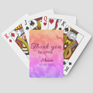Jeu De Cartes Merci pour la fête d'anniversaire à venir ajouter 