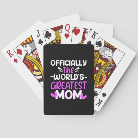 Jeu De Cartes Mère Art Le Monde Plus Grande Maman (dos)