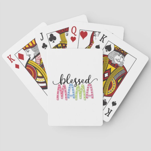 Jeu De Cartes Mère Cadeau Béni à maman (dos)