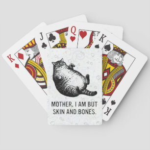 Jeu De Cartes Mère de chat, je ne suis que peau et os pour l'ama