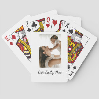 Jeu De Cartes mère père photo nom famille vacances cadeaux paren