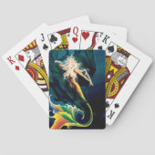 Jeu De Cartes Mermaid Dragon Imaginaire bleu (dos)