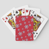 Jeu De Cartes Merry Christmas Blue Snowflake Holiday Winter (dos)