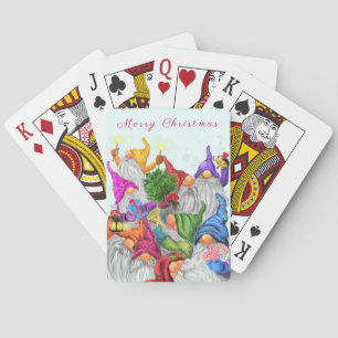 Jeu De Cartes Merry Christmas Gnome Party Drawing Funny