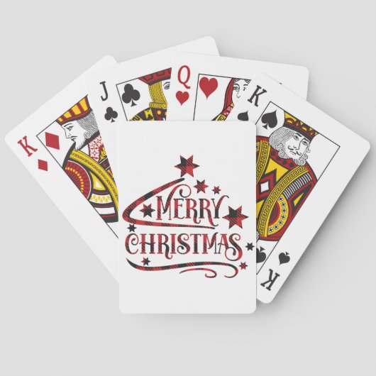 Jeu De Cartes Merry Christmas Snowflakes (dos)
