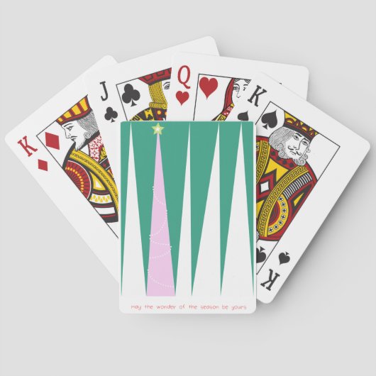 Jeu De Cartes Merveilleuse de la saison Arbre de Noël (dos)