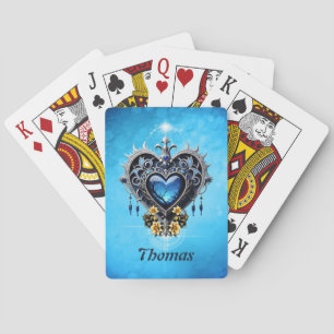 Jeu De Cartes Merveilleux coeur gothique généreux.