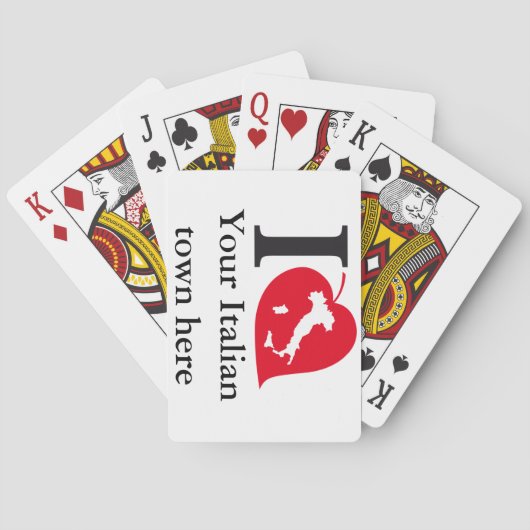 Jeu De Cartes Mes cartes italiennes (dos)