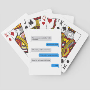 Jeu De Cartes Message texte amusant