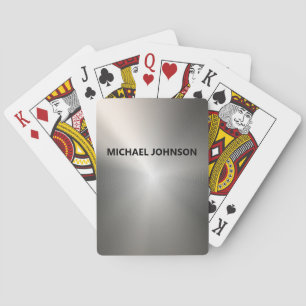 Jeu De Cartes Métal en acier inoxydable