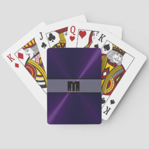 Jeu De Cartes Métal en acier inoxydable mauve brillant 5