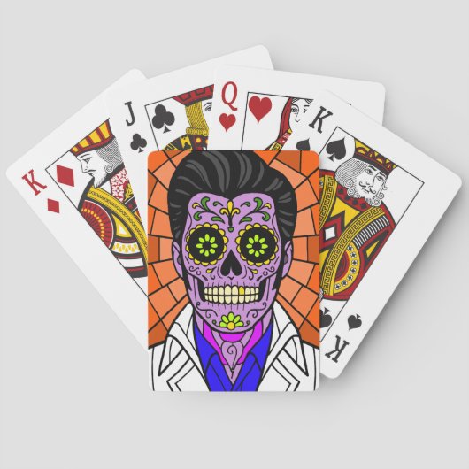 Jeu De Cartes Mexican Elvis Stained Glass Playing Cards (dos)