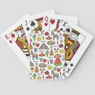 Jeu De Cartes Mexique   Motif de symboles