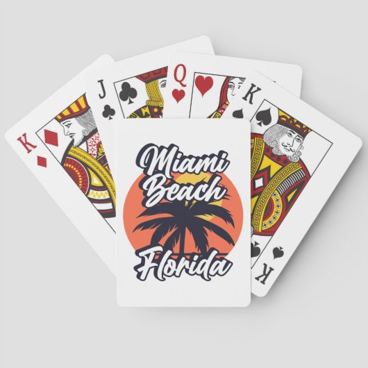 Jeu De Cartes Miami Beach, Floride (dos)